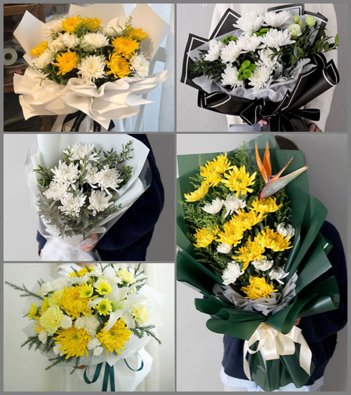 黑龙江齐齐哈尔克东县白事花束代送